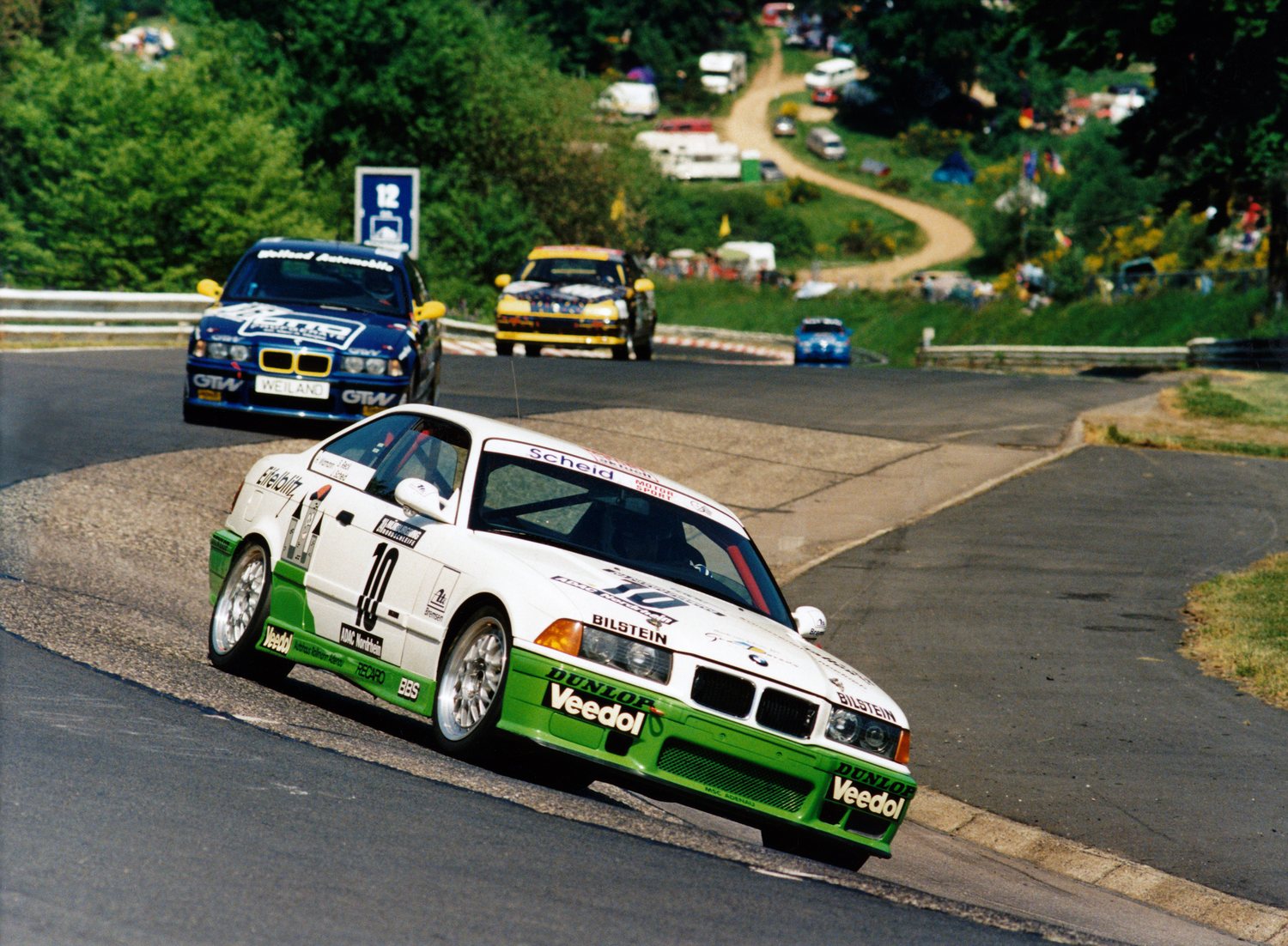 N&uuml;rburgring. Johannes Scheid, BMW M3 E36 &bdquo;Eifelblitz&ldquo;, N&uuml;rburgring 24 Hours, Nordschleife (1997)